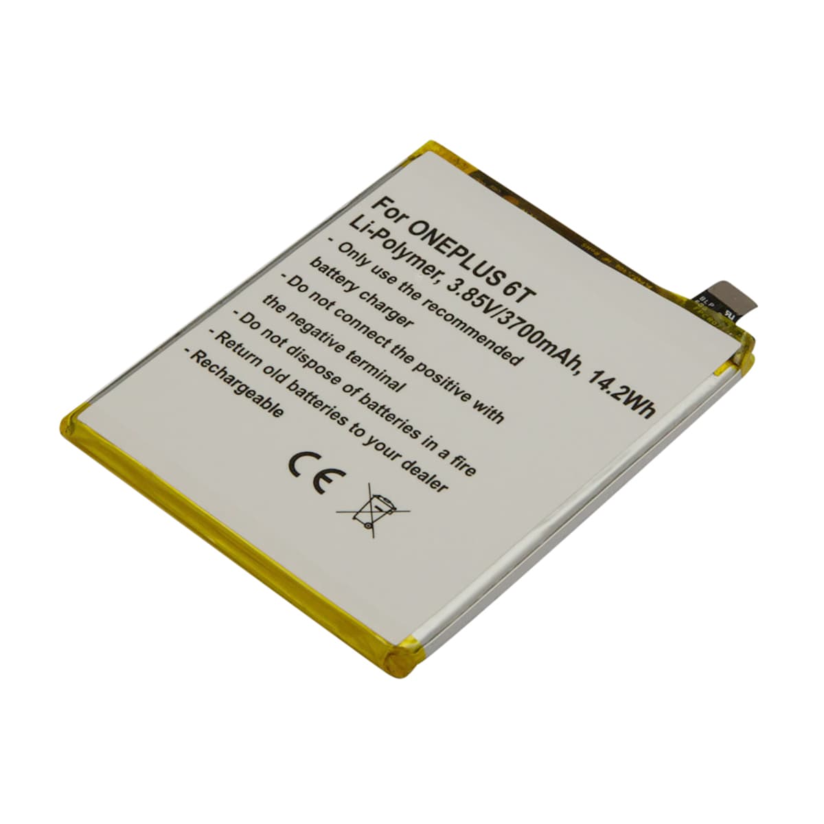 Akku OnePlus 6T Li-Polymer 3.85V 3700mAh Integroitu IC-siru – Avizar