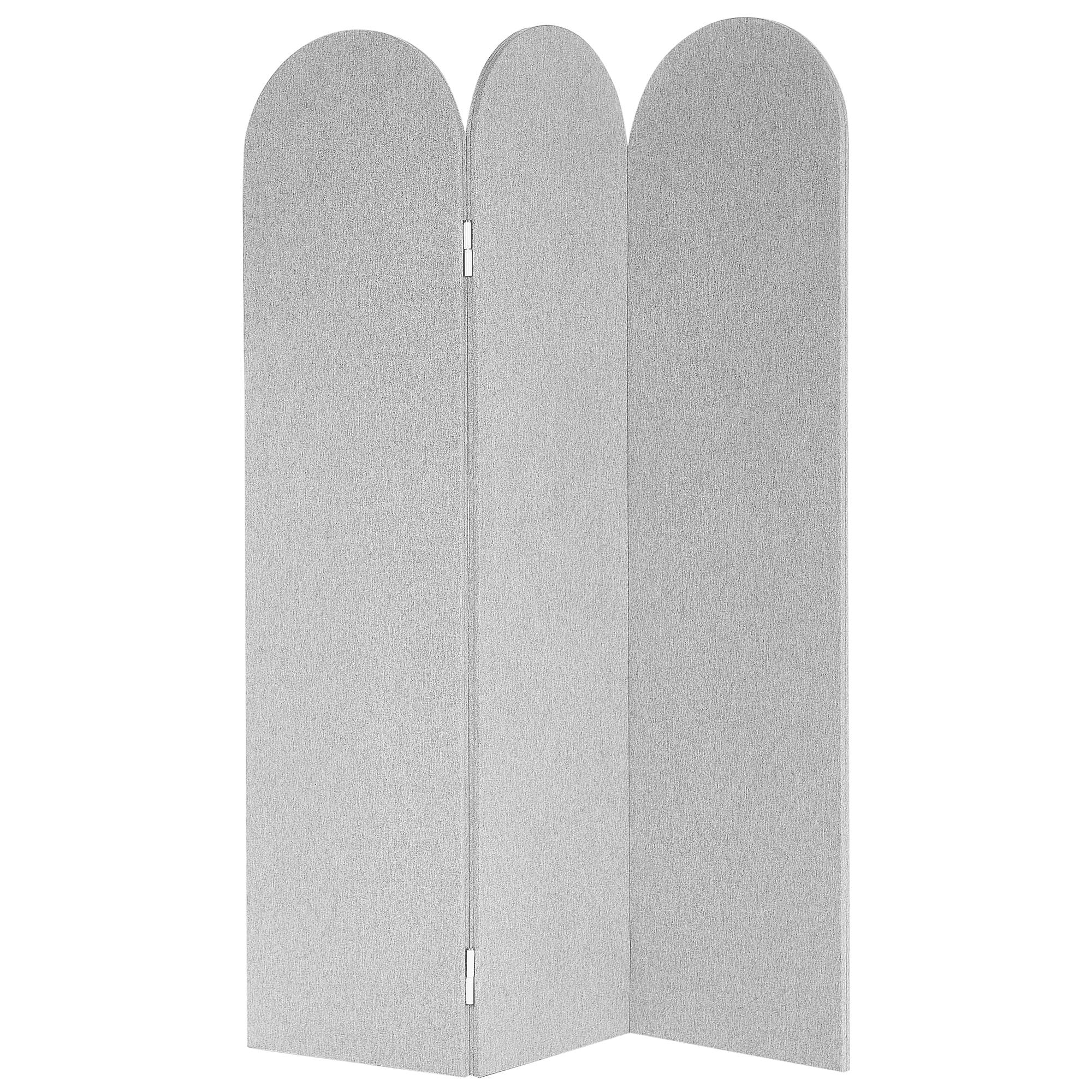 Akustinen tilanjakaja 3 paneelia SLIMMY Vaaleanharmaa 120 cm 160 cm – Beliani