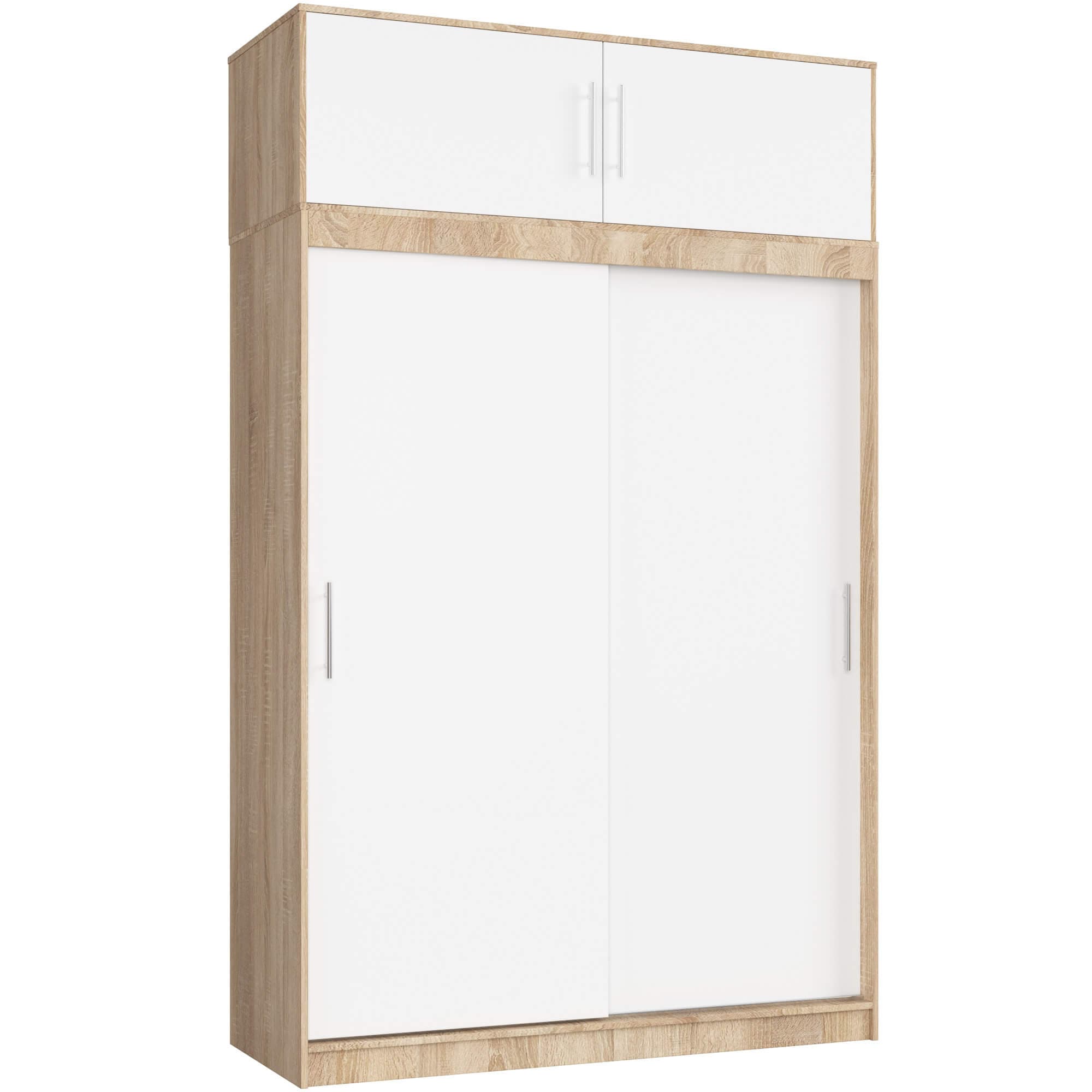 Akord Liukuovikaappi Mono jatkeella Tammi Sonoma/Valkoinen 150x60x245 – Akord