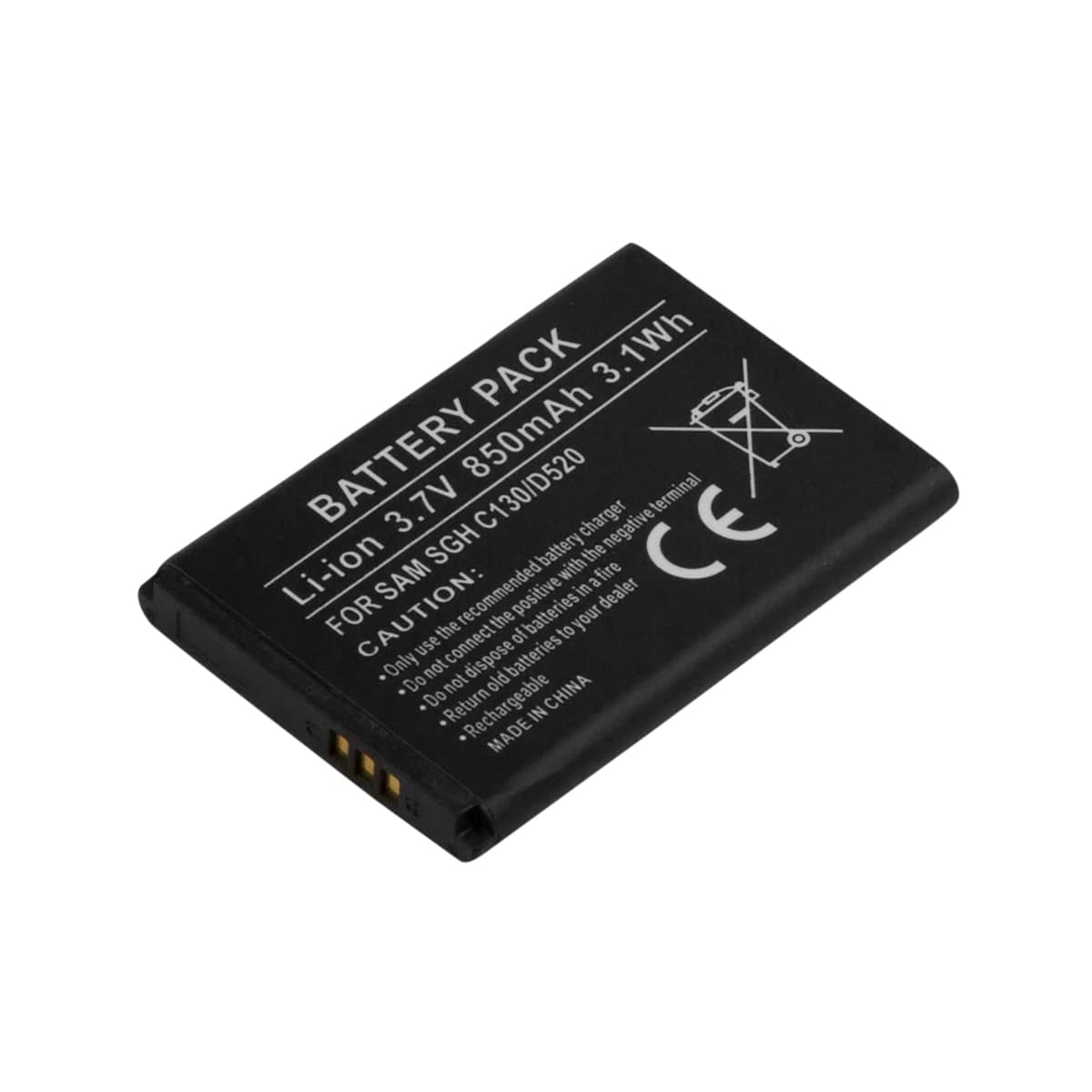 Akku Samsung SGH C130 / D520 Li-ion 3,7V 850mAh 3,1Wh – Avizar