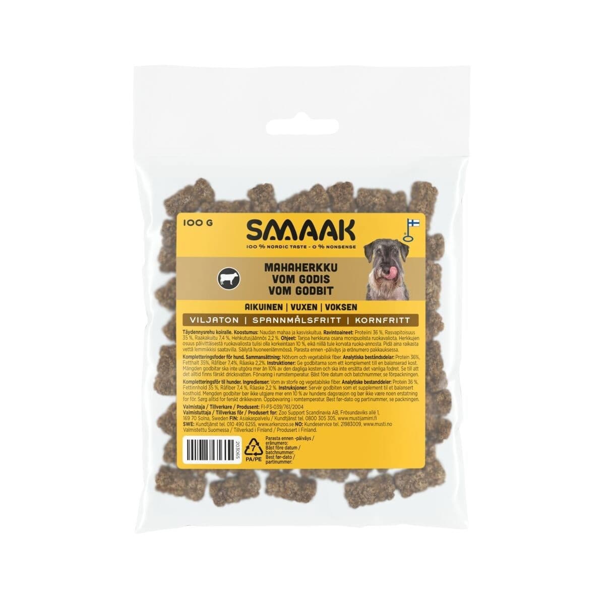 SMAAK naudanmahaherkku koiralle 100g – Smaak