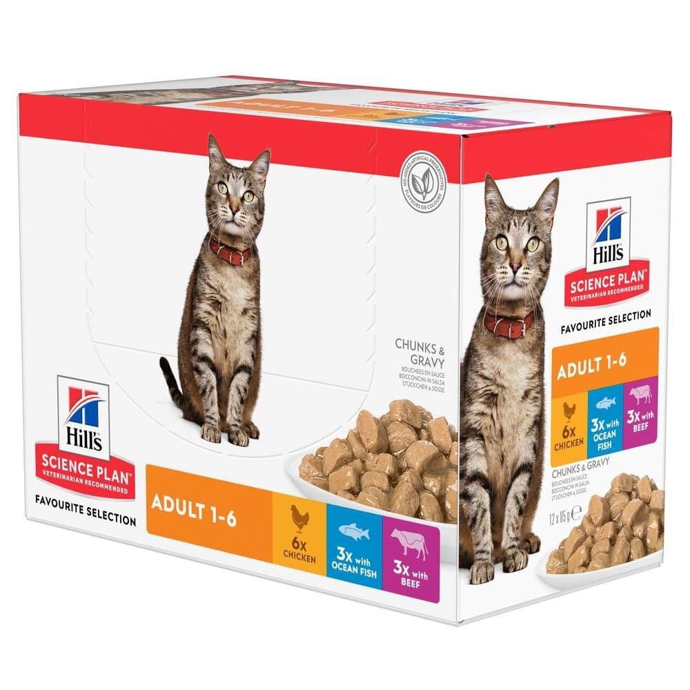 Hill's SP Feline Favourite Multipack 12 x 85 g – Hill's