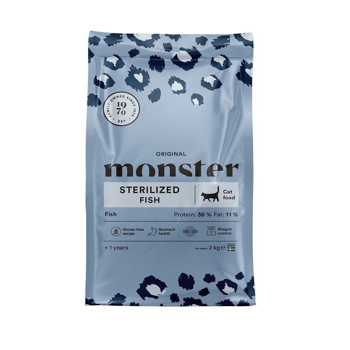 Monster Cat Original Sterilized, kala – Monster Pet Food
