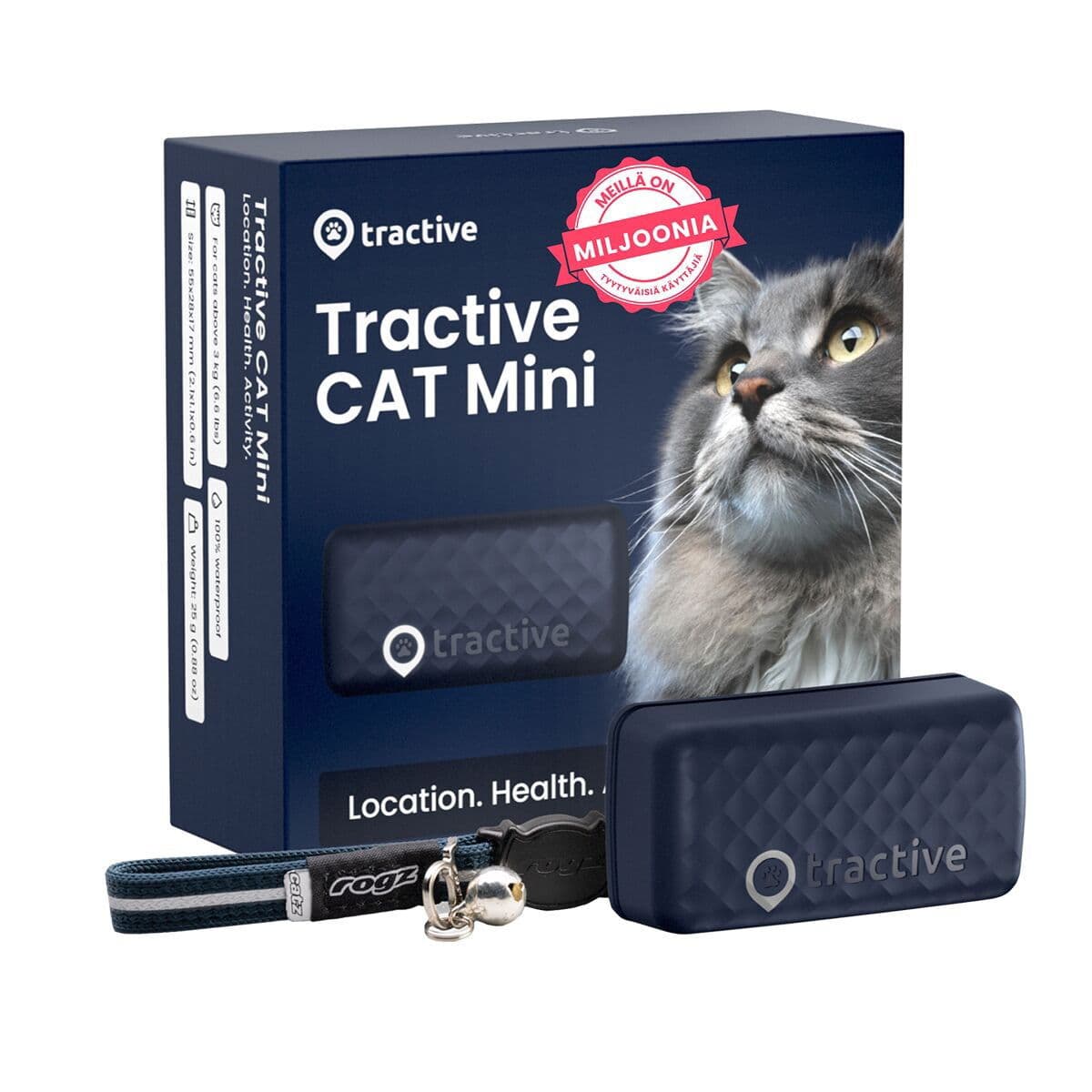Kissan GPS-panta Tractive CAT Mini – Tractive