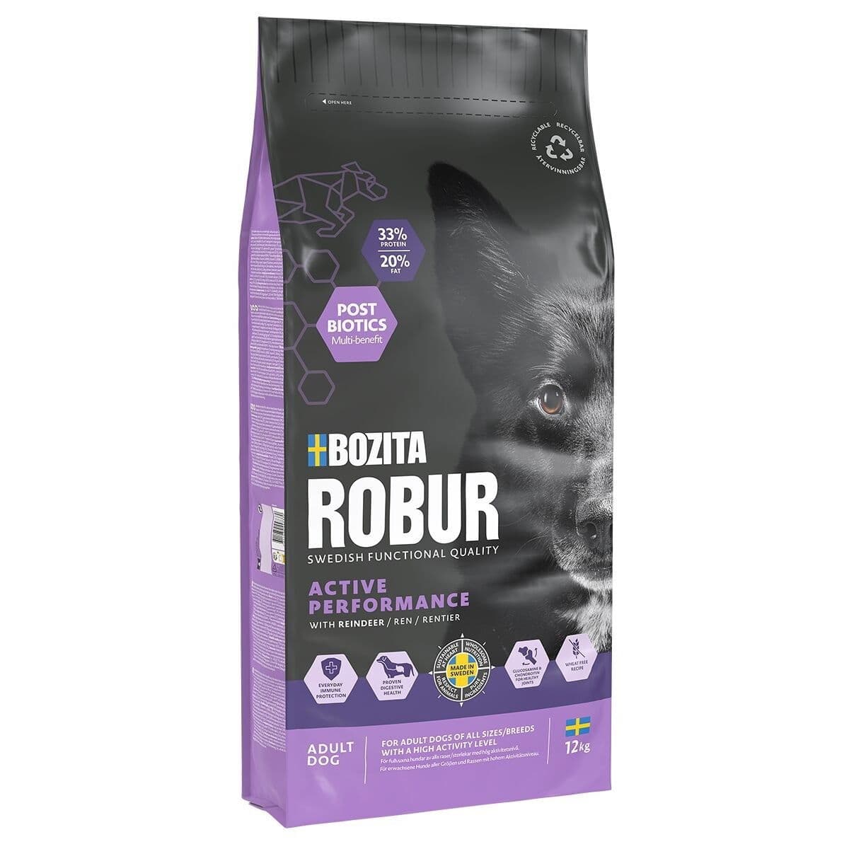 Bozita Robur Adult Performance Reindeer 12kg – Bozita Robur