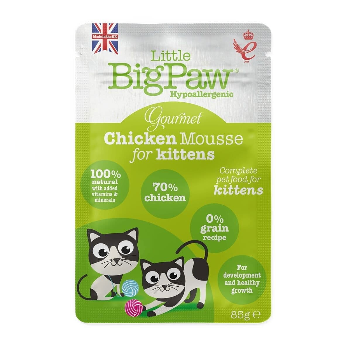 Little BigPaw Gourmet Chicken Mousse Kittens 85g – Little BigPaw