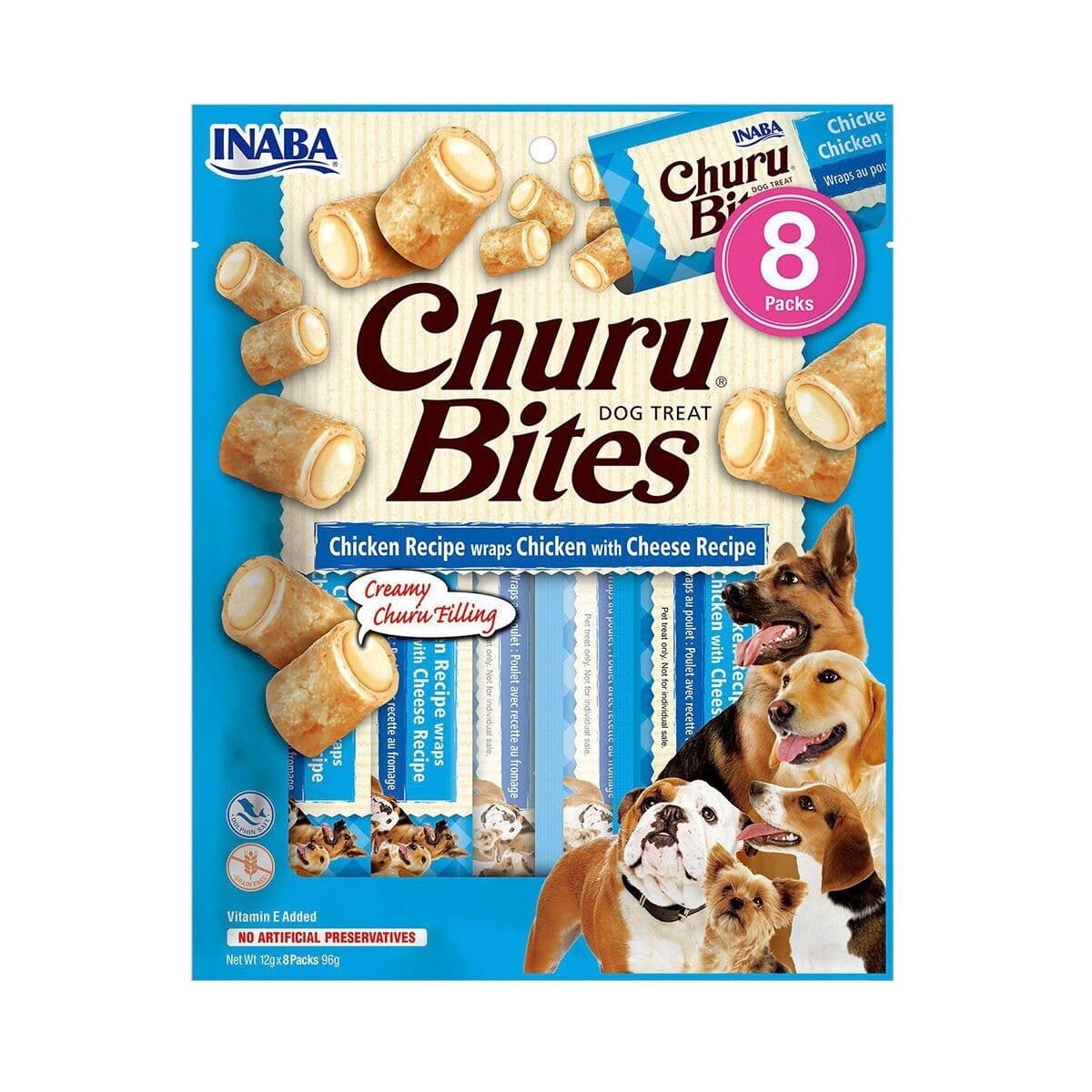 Churu koiran herkut, kana-juusto 8 kpl – Churu