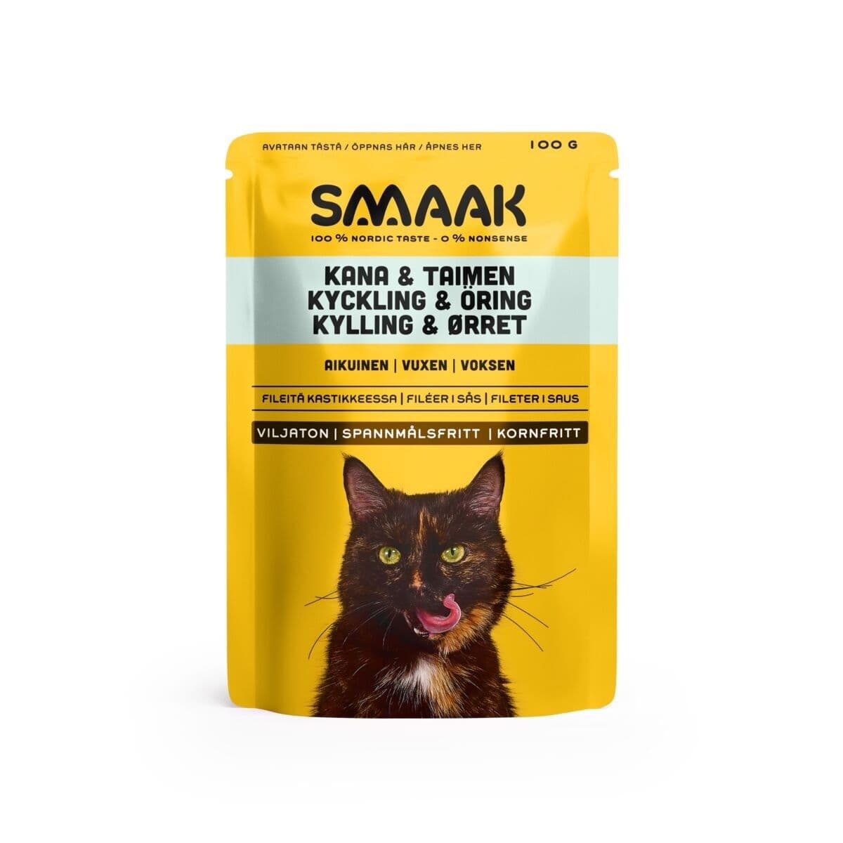 SMAAK kana & taimen kissalle 100g – Smaak