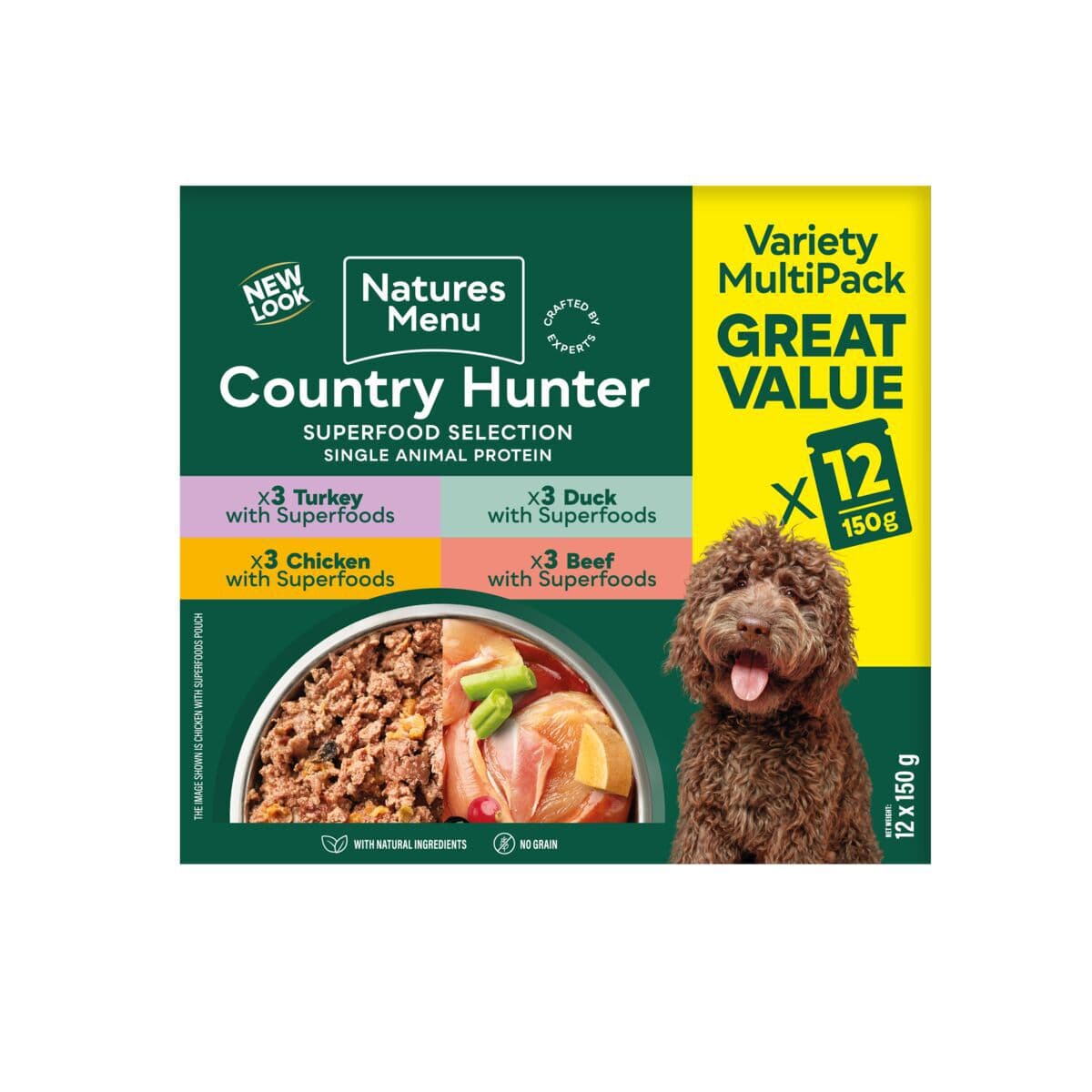Natures:Menu CH Dog Multipack 12 x 150 g – natures:menu