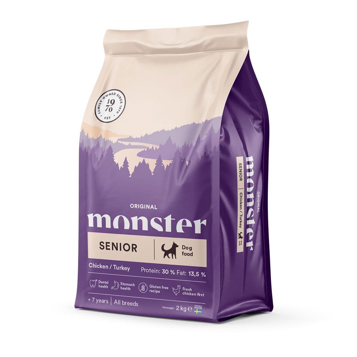 Monster Dog Senior Kana & Kalkkuna – Monster Pet Food