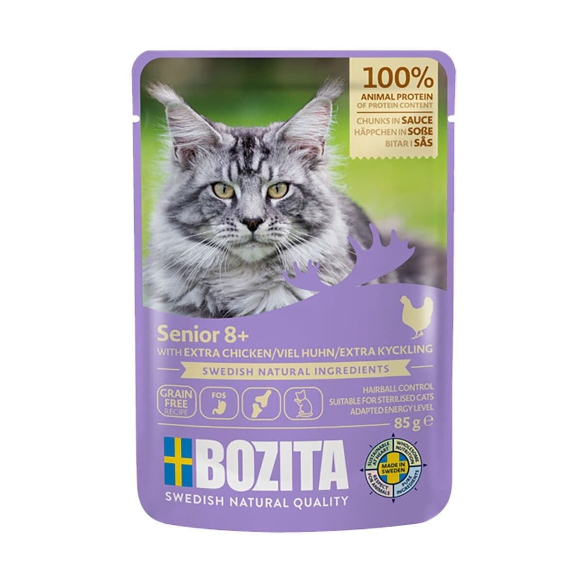 Bozita Senior 8+ kanaa kastikkeessa 85 g – Bozita