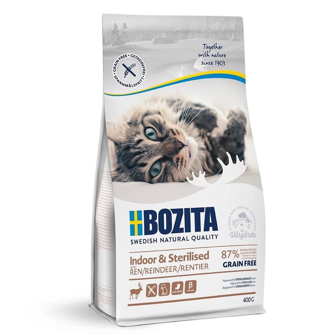 Bozita Feline Indoor & Sterilised Grain Free Reindeer – Bozita