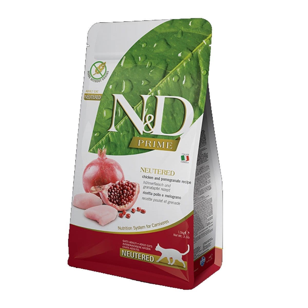 Farmina N&D Prime Neutered Cat Chicken & Pomegranate 1,5 kg – Farmina