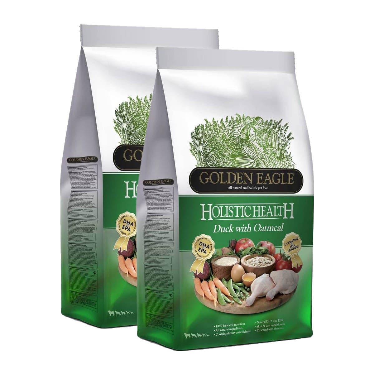 Golden Eagle Holistic Duck with Oatmeal 2 x 12 kg – Golden Eagle