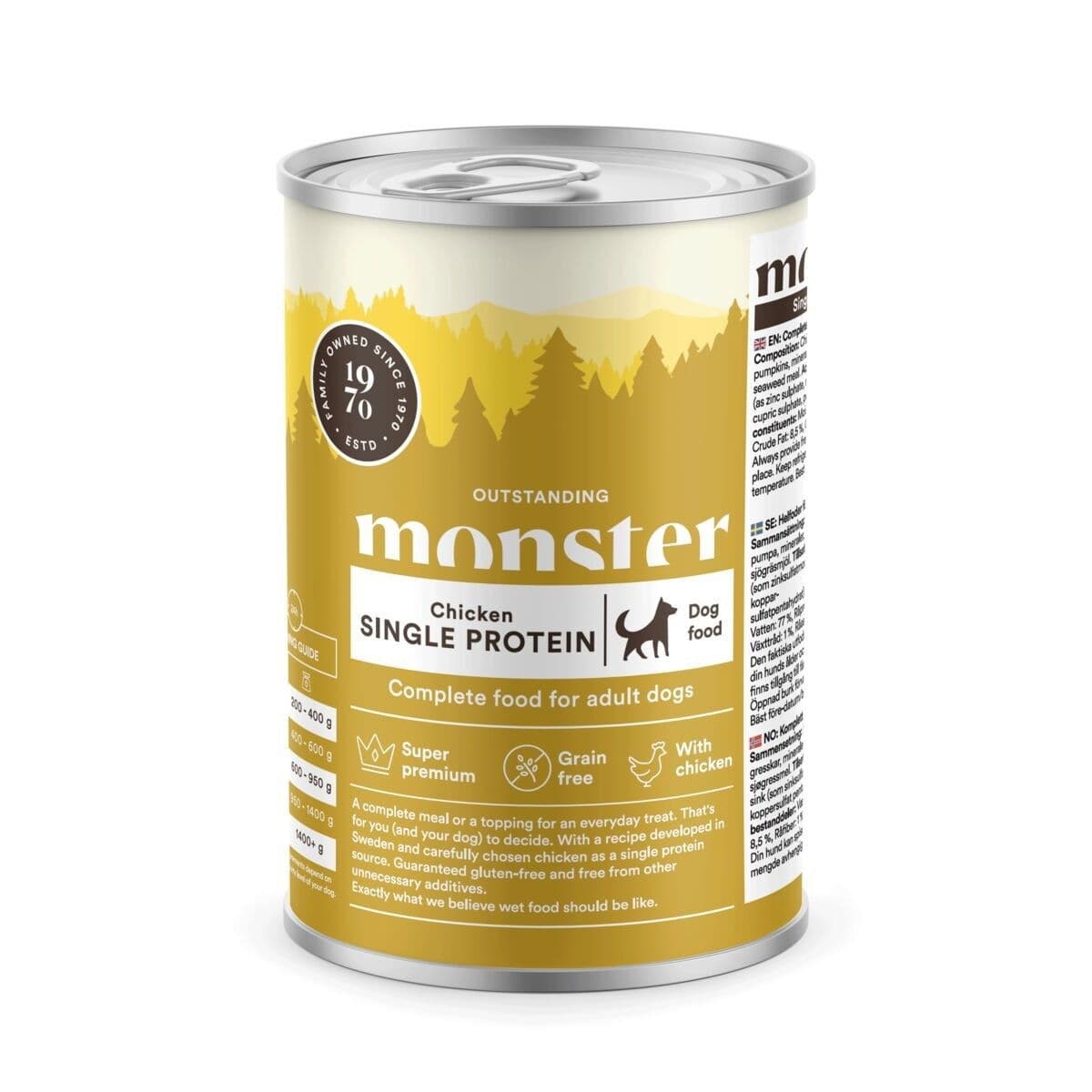 Monster Dog Adult Single Kana 400g – Monster Pet Food