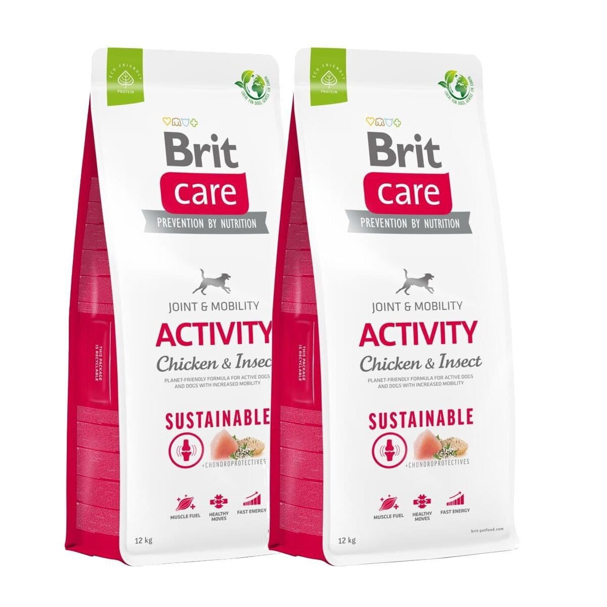 Brit Care Dog Adult Activity Sustainable Chicken & Insect 2x12 kg – Brit Care