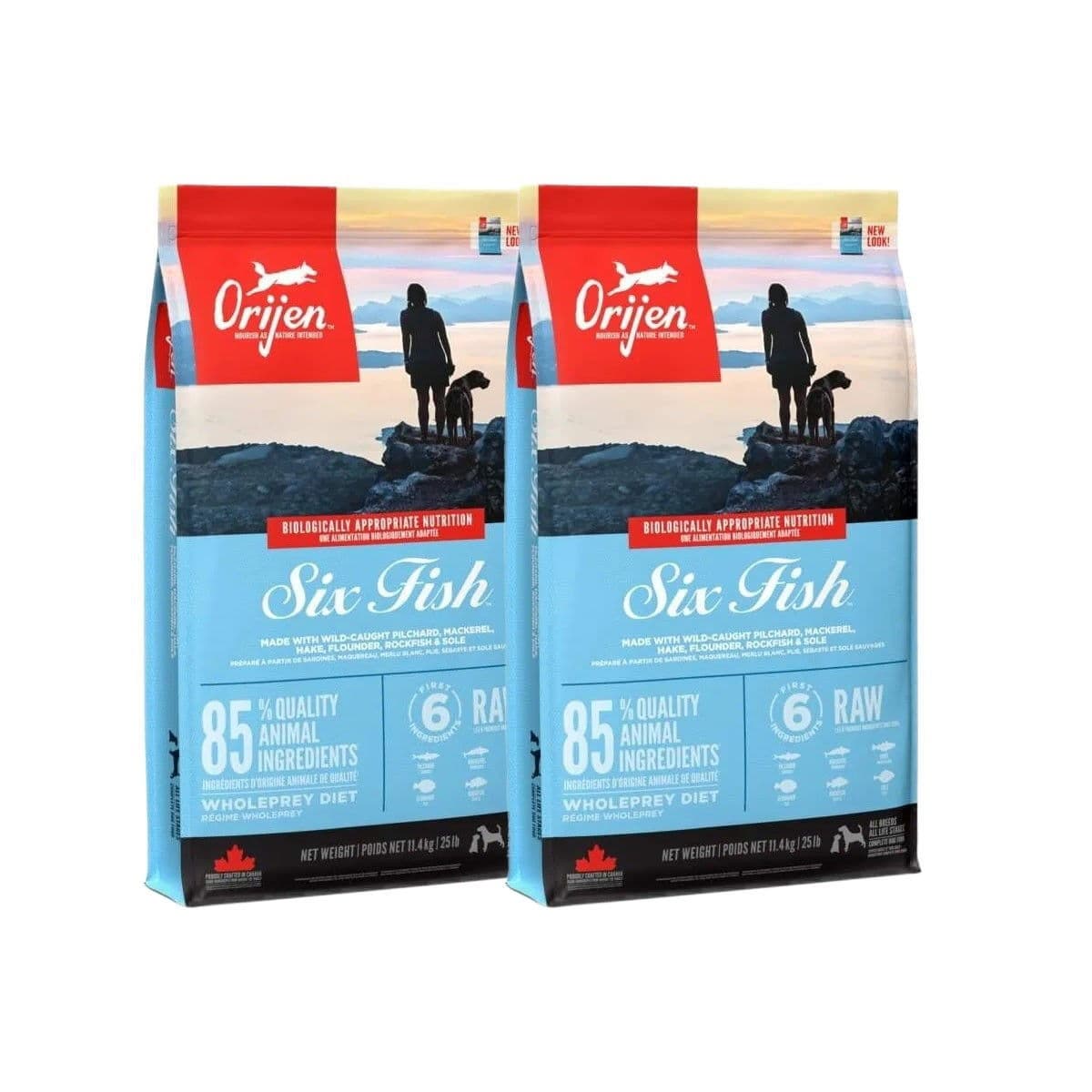 Orijen Dog 6 Fish 2x11,4 kg – Orijen