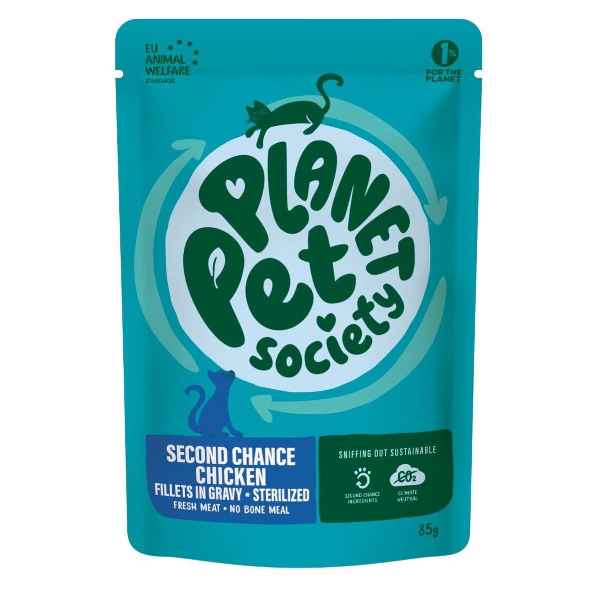 Planet Pet Society Pouch Chicken for Sterilized Adult, 85 g – Planet Pet