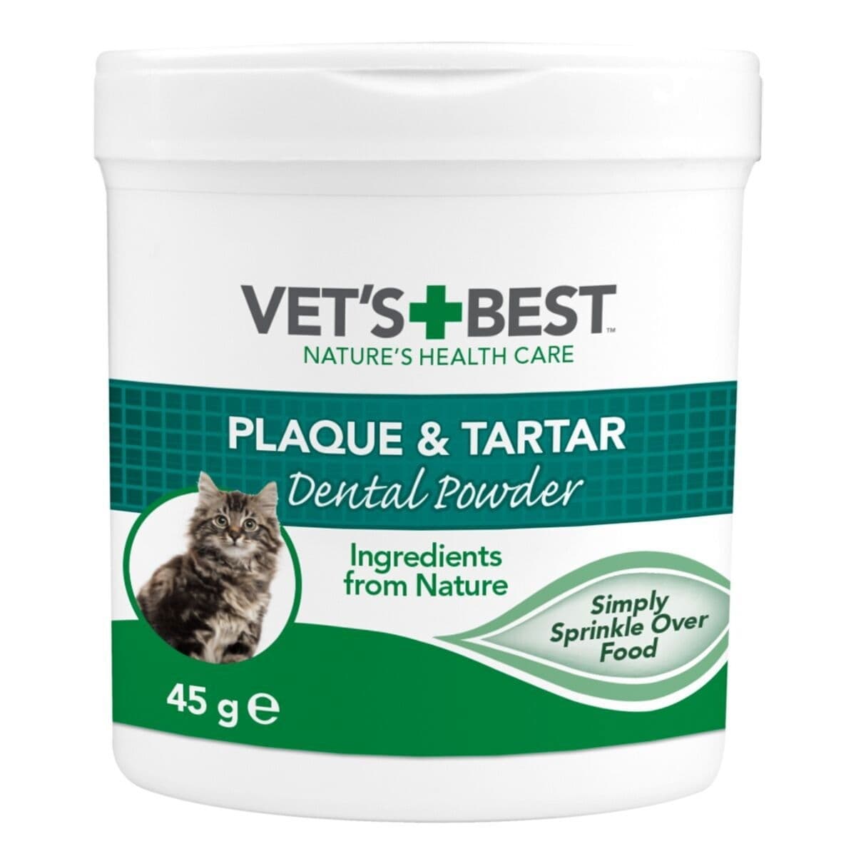 Merilevä kissalle Vet’s Best Cat Plaque & Tartar Powder 45 g – Vet's Best