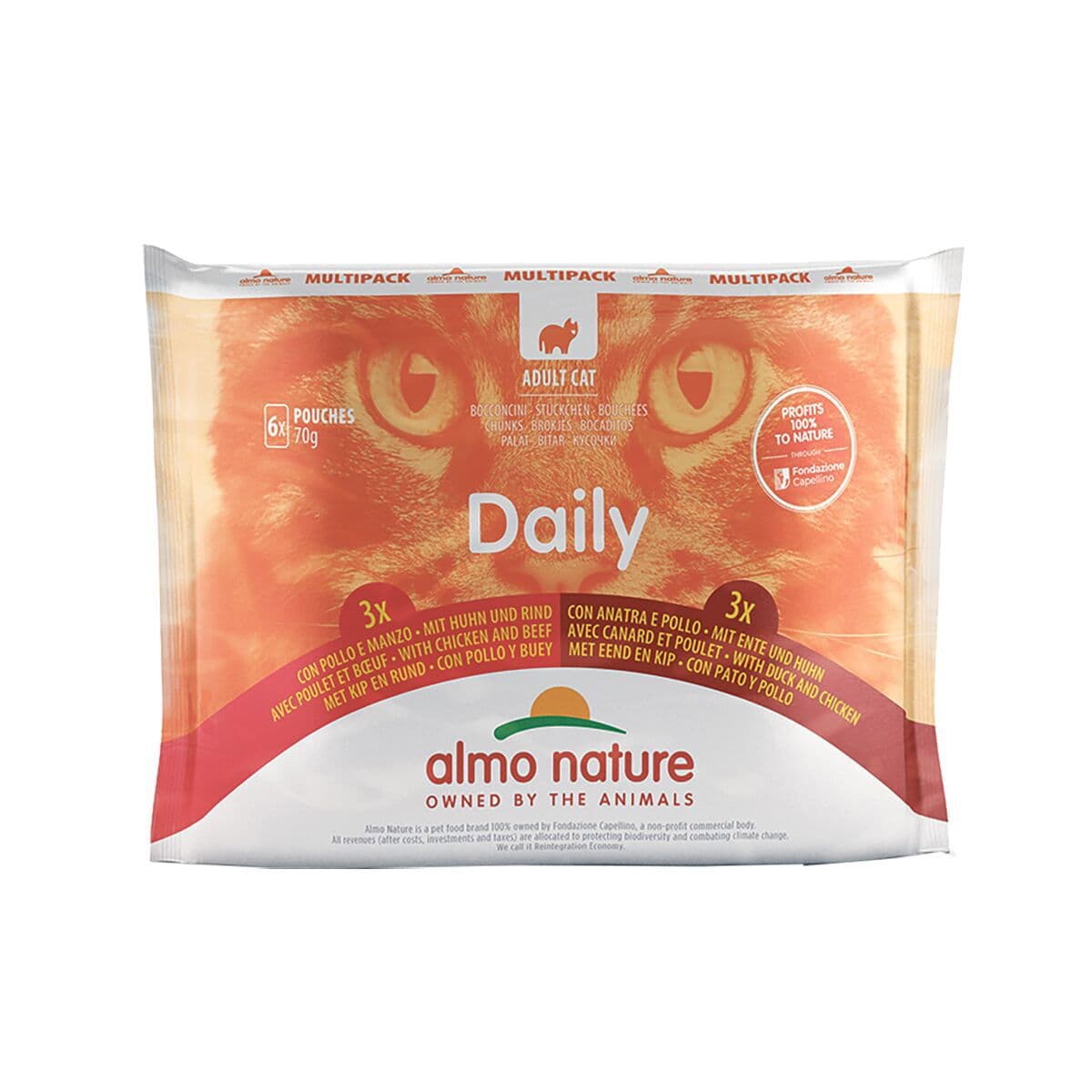 Almo Nature Multipack kana & ankka - kana & nauta 6 x 70 g – Almo Nature