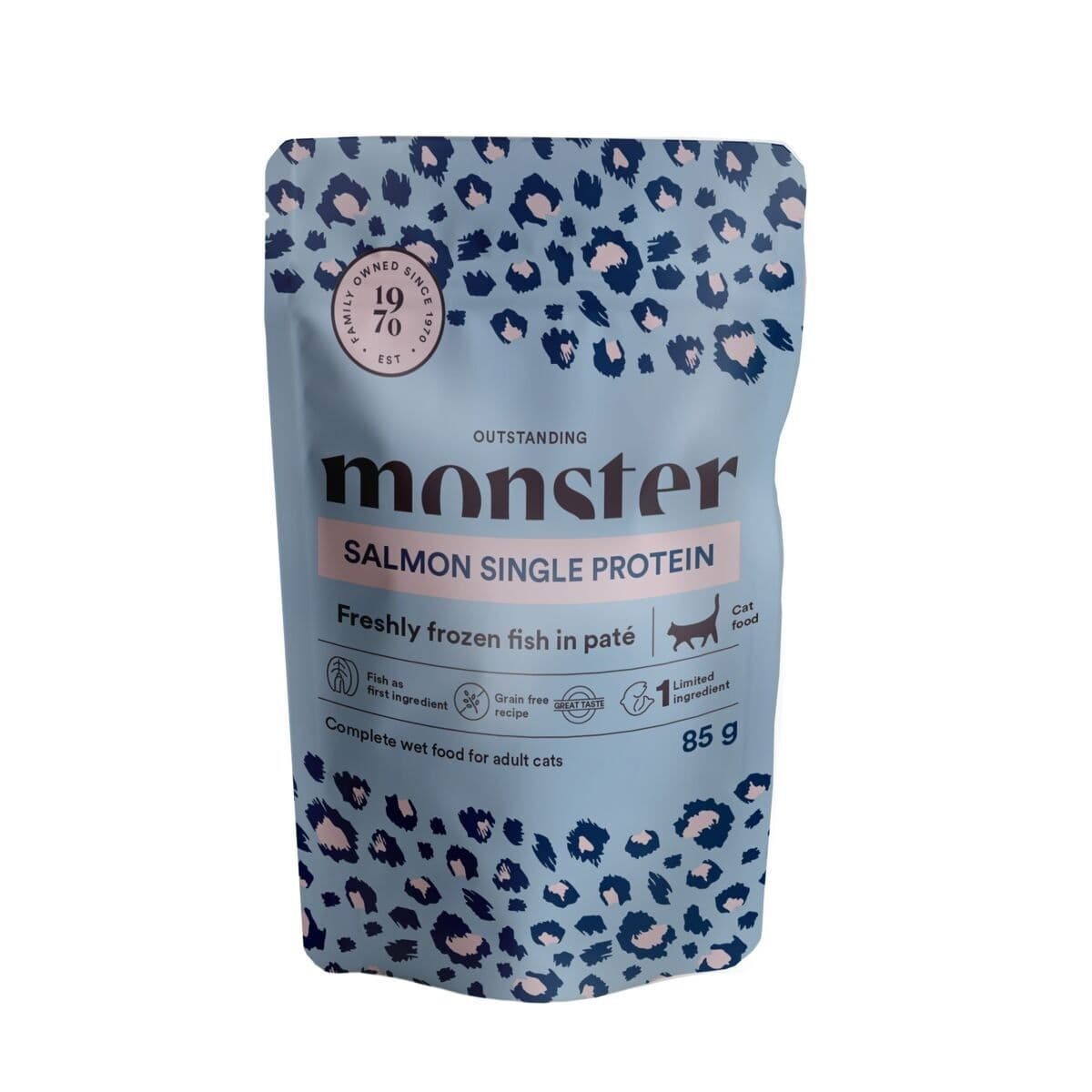Monster Cat Adult lohi 85 g – Monster Pet Food