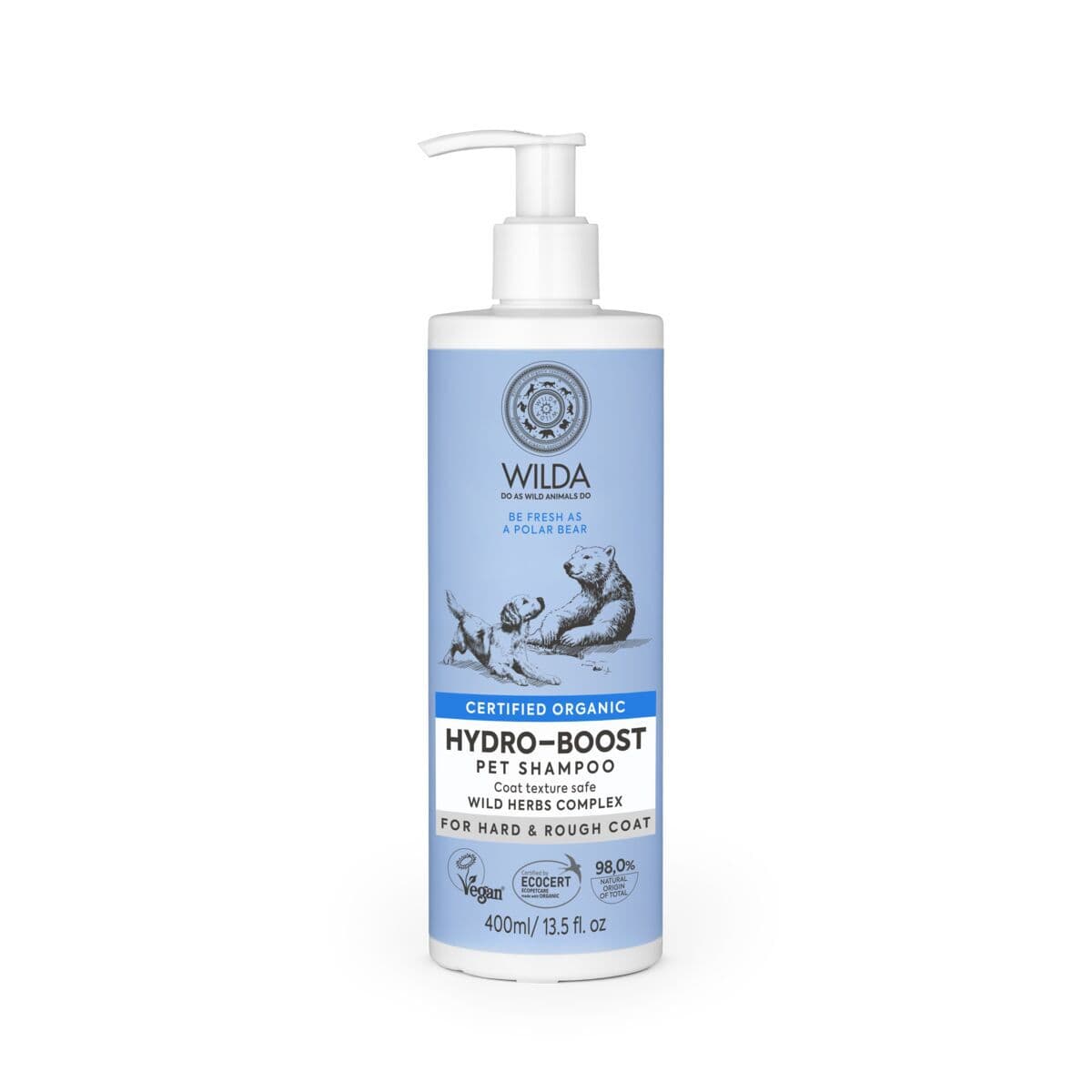 Wilda Hydro-boost -kosteuttava shampoo 400 ml – WILDA