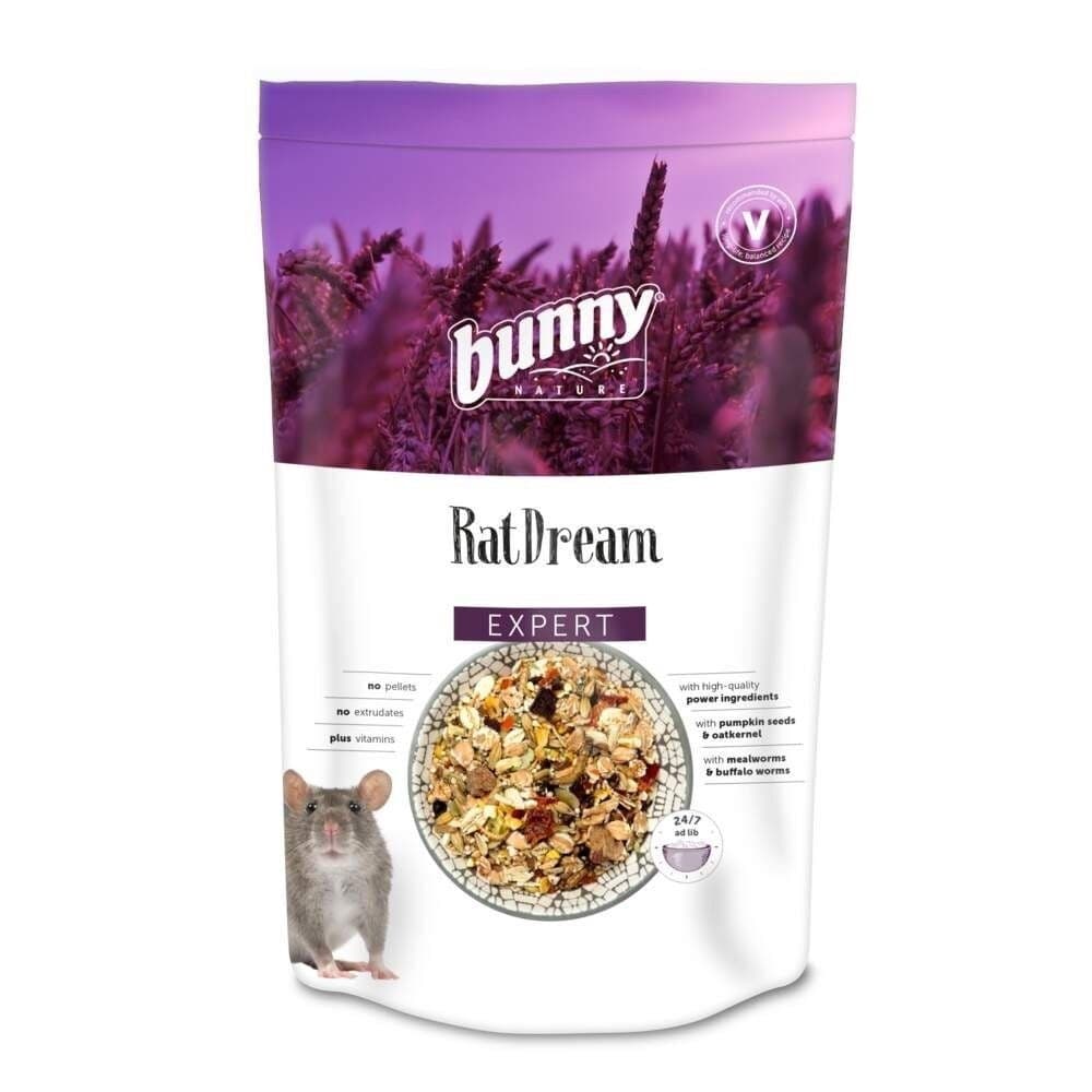 Rotan ruoka Bunny RatDream Expert 500g – Bunny Nature