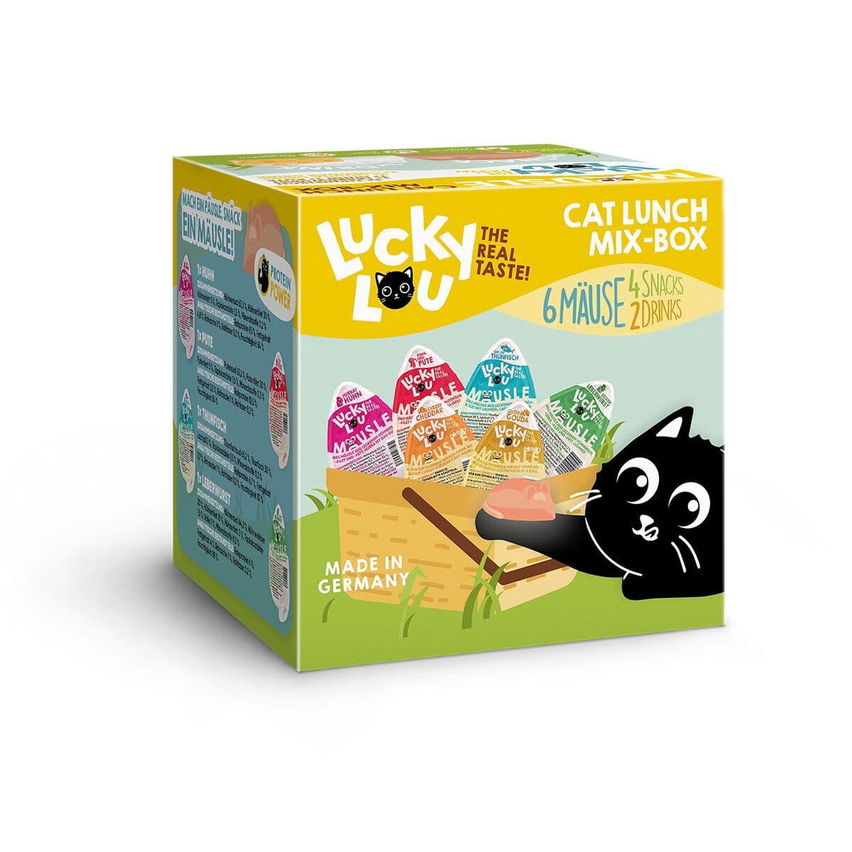 Lucky Lou Mouse Cat Lunch 6 kpl Mix-Box – Lucky Lou