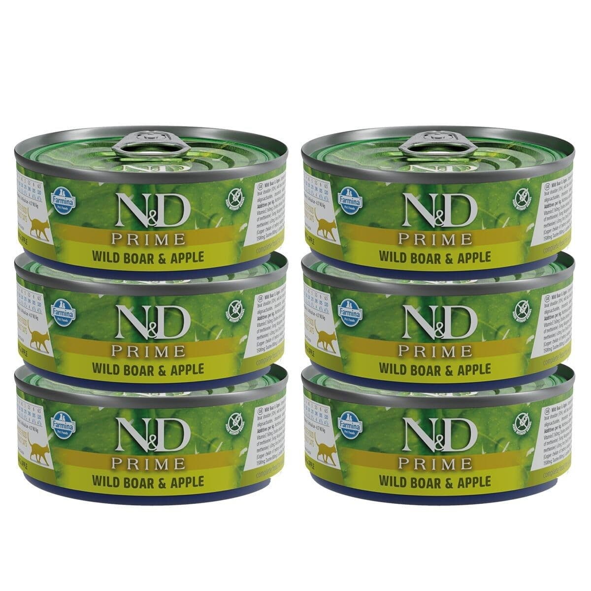 Farmina N&D Cat Prime Wild Boar & Apple 6 x 70 g – Farmina