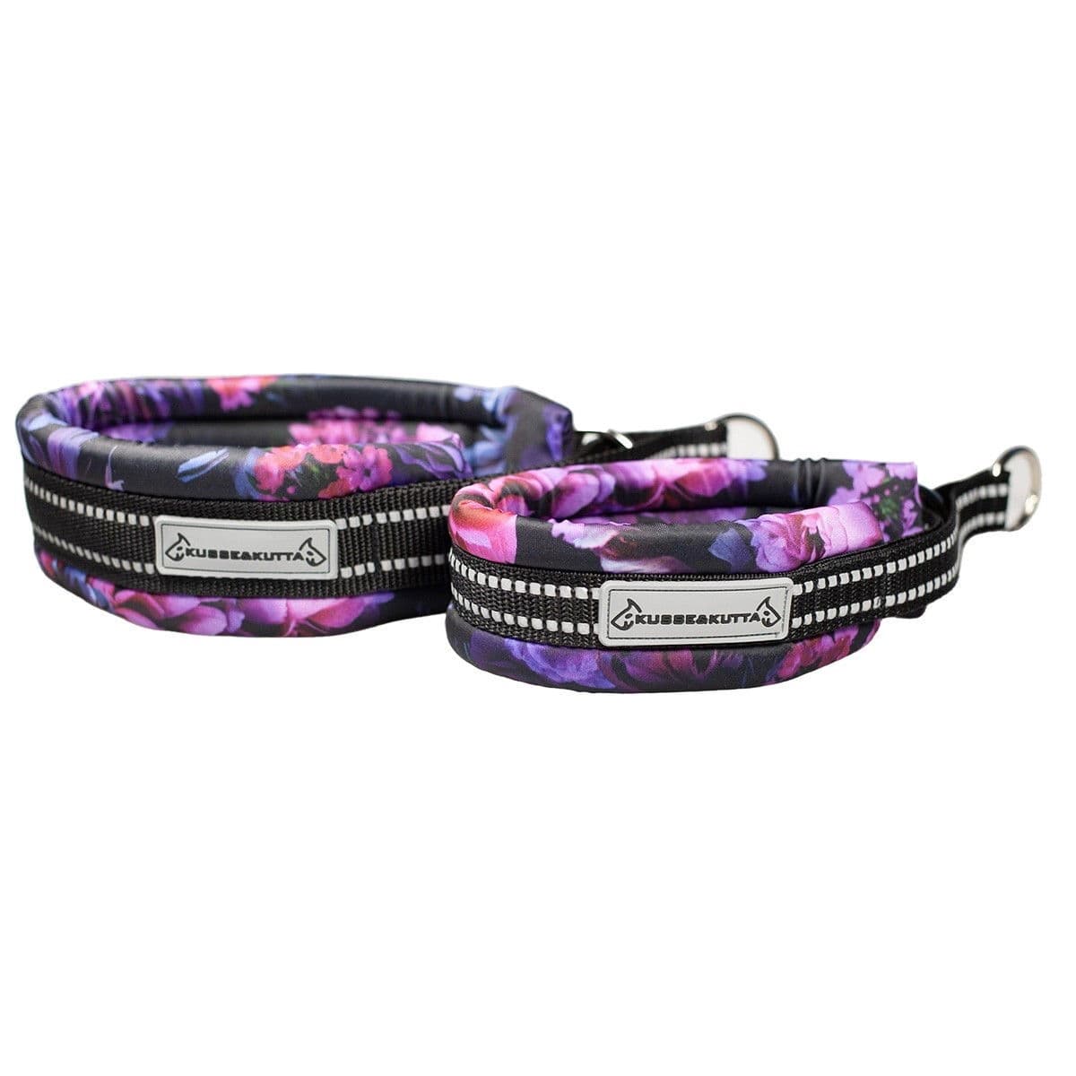 Kusse&Kutta lycra-panta, violetit kukat – Kusse & Kutta
