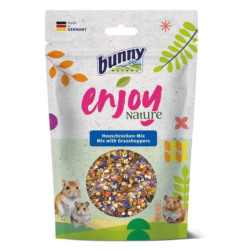 Bunny Enjoy Nature Mix heinäsirkoilla 50g – Bunny Nature