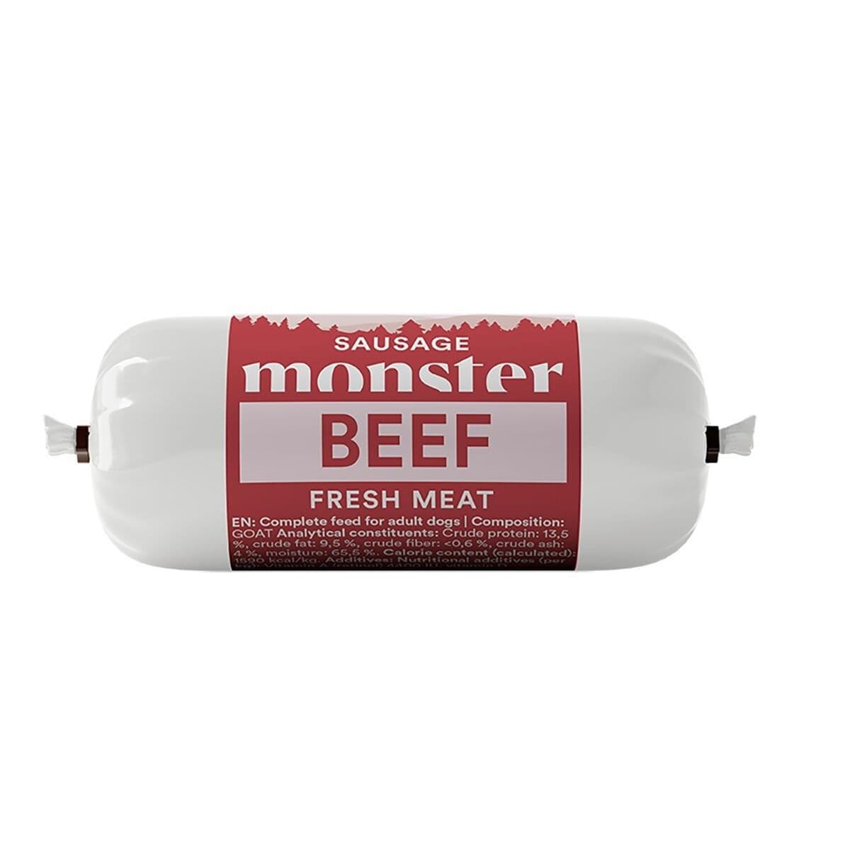 Monster treenimakkara, nauta – Monster Pet Food