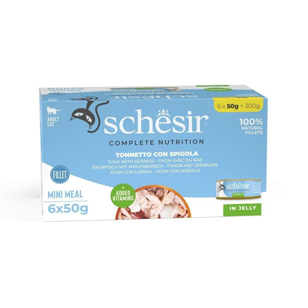 Schesir C&B Tuna sea bass in Jelly 6 x 50 g multipack – Schesir