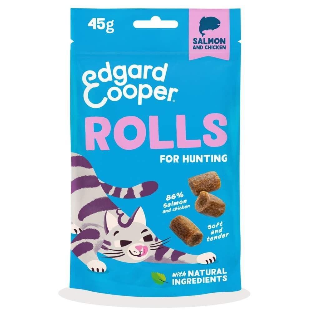 Edgard&Cooper Soft Rolls kissanherkku lohi-kana 45 g – Edgard & Cooper™