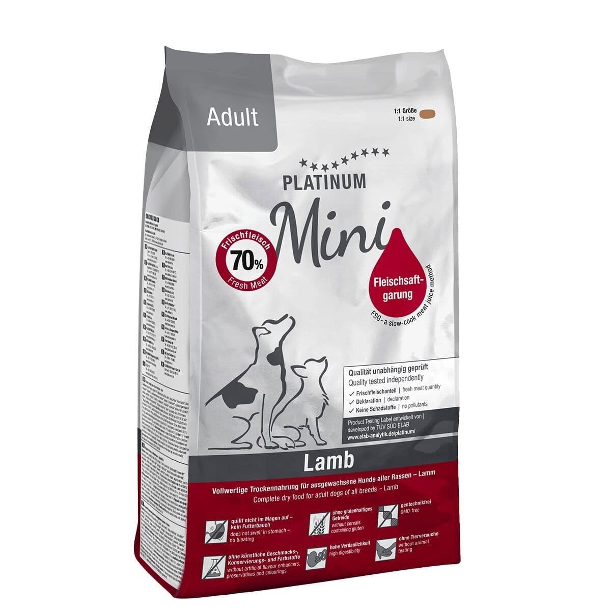 Platinum Mini Adult Lamb+Rice 900 g – Platinum