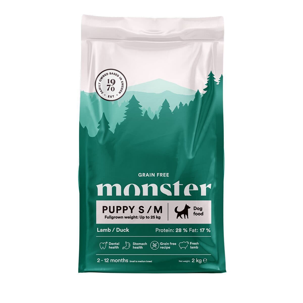 Monster Puppy S/M Grain Free Lammas & Ankka – Monster Pet Food