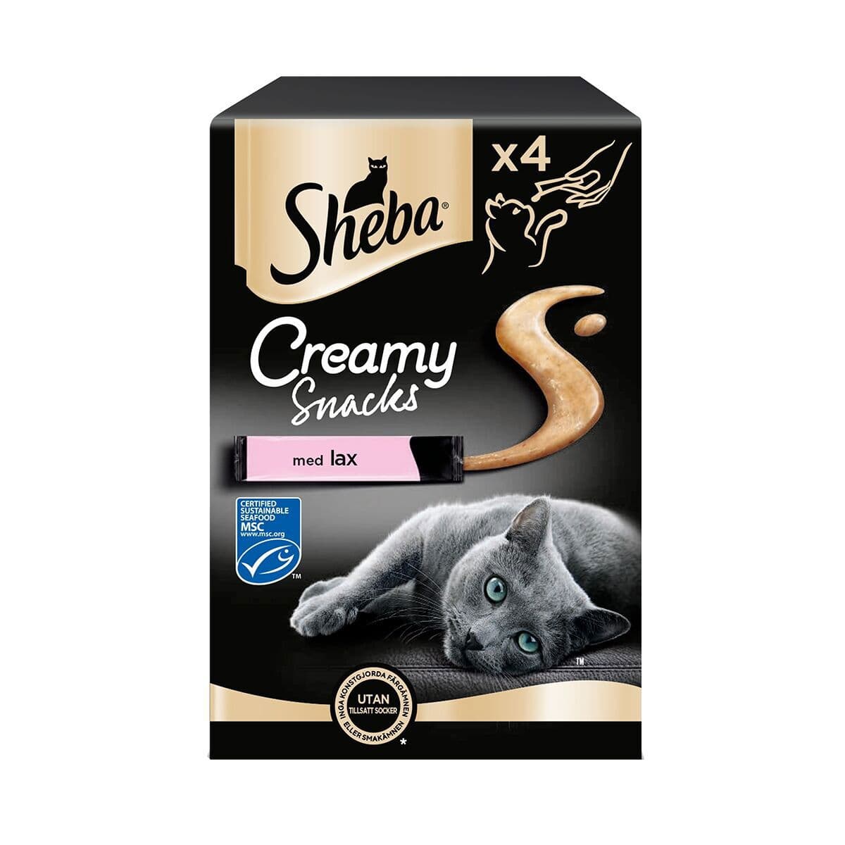 Sheba Creamy Snack Lohi 4x12g – Sheba