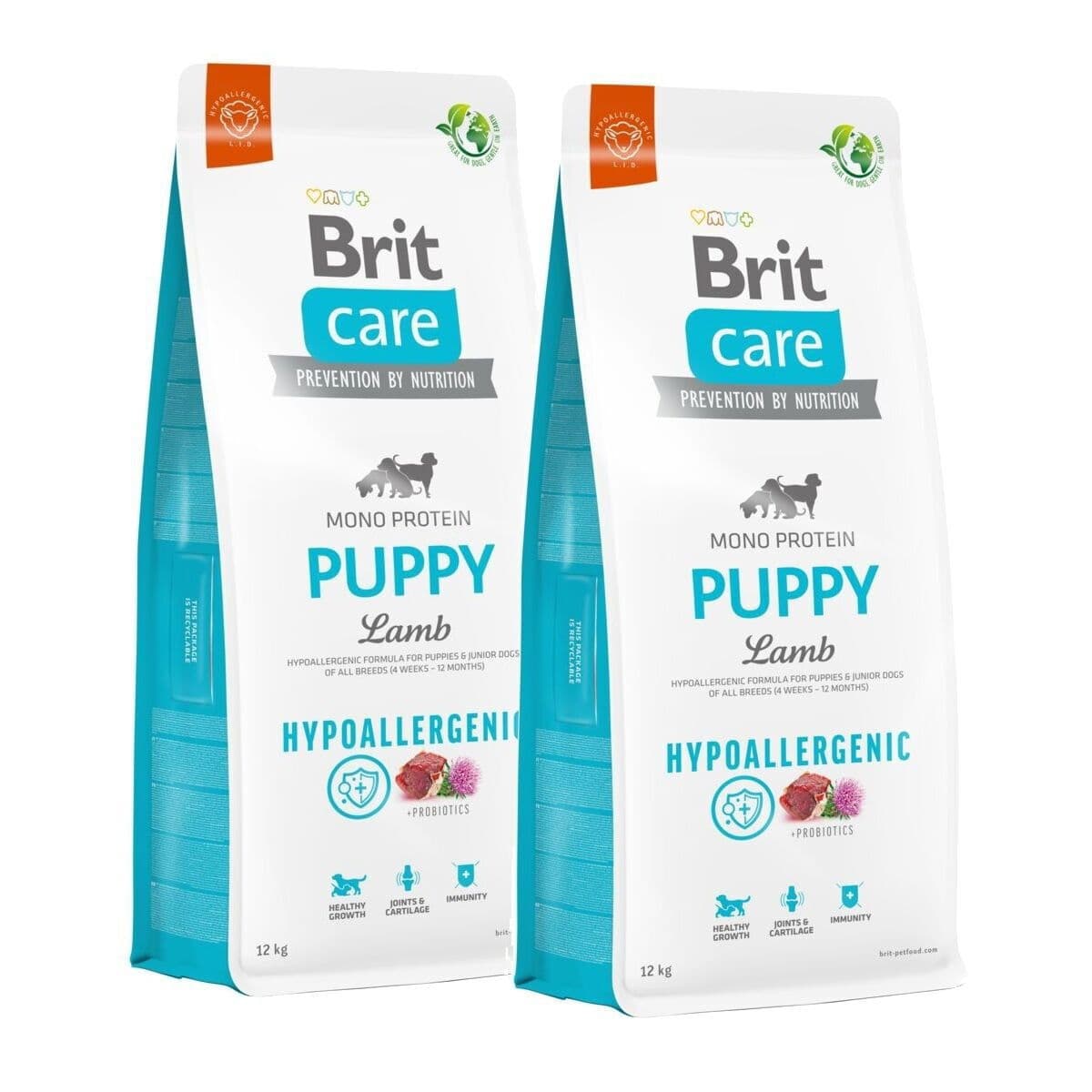 Brit Care Puppy Hypoallergenic Lamb 2x12 kg – Brit Care