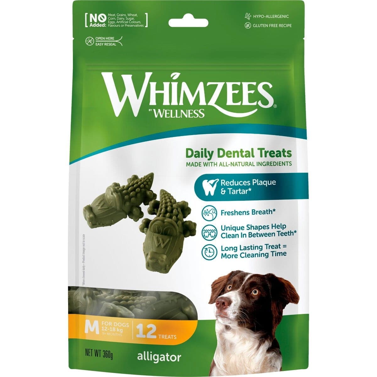 Purukrokotiili Whimzees, M – Whimzees