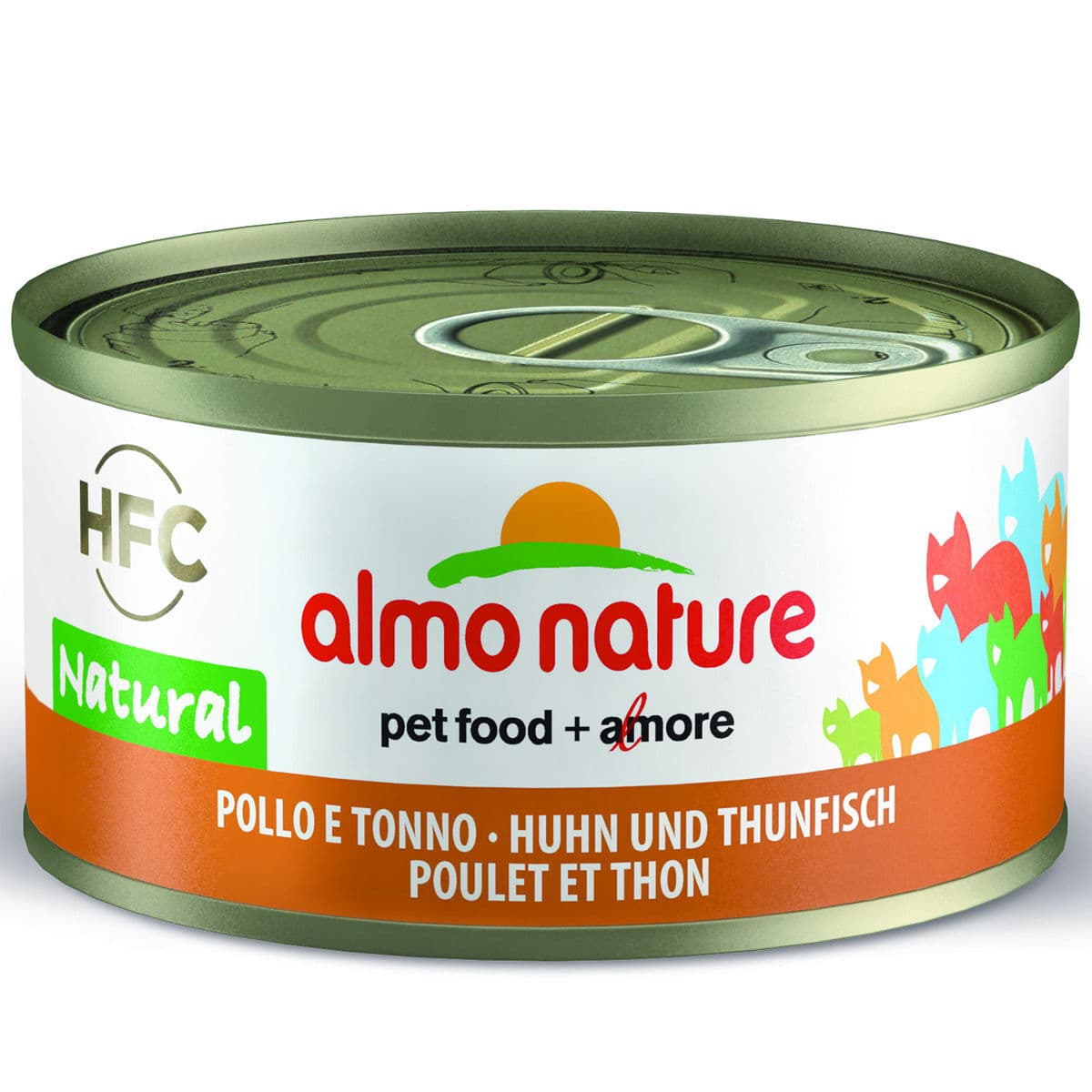 Almo Nature HFC -kissan märkäruoka, kana ja tonnikala 70 g – Almo Nature