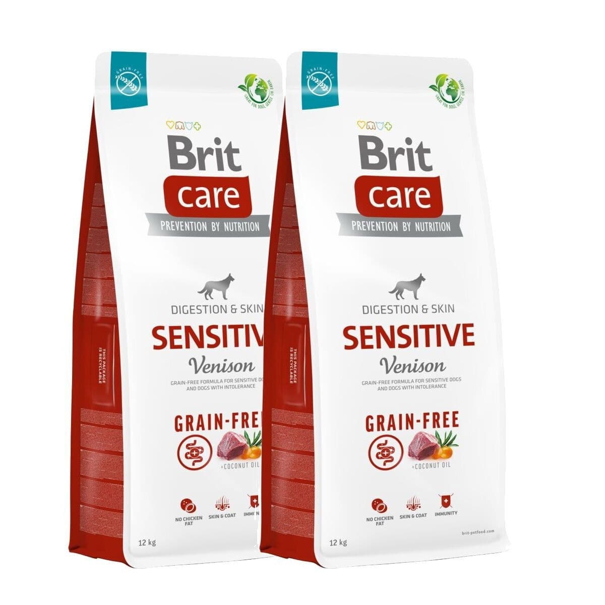 Brit Care Dog Adult Sensitive Grain Free Venison 2x12 kg – Brit Care