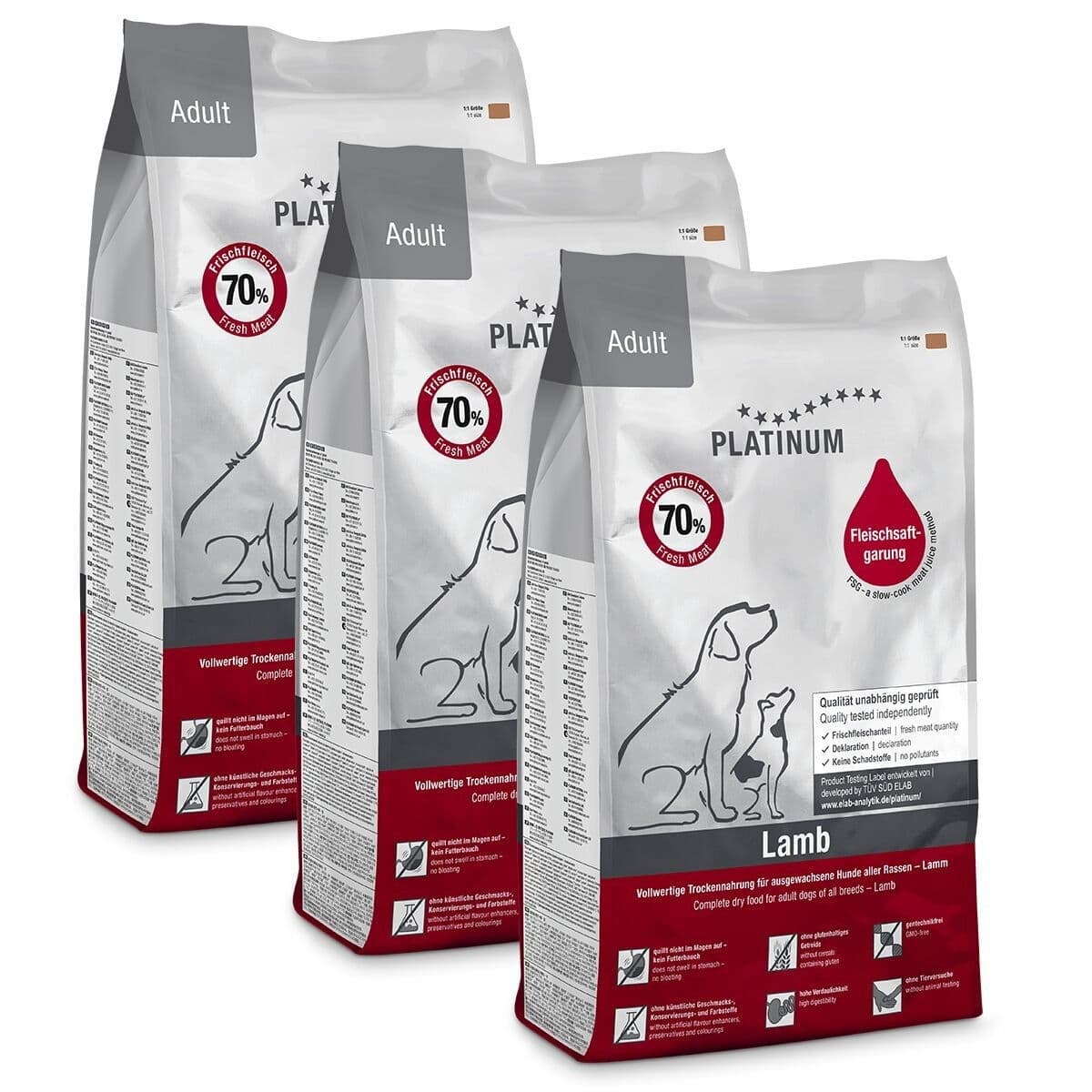 Platinum Adult lammas & riisi 3x5kg – Platinum