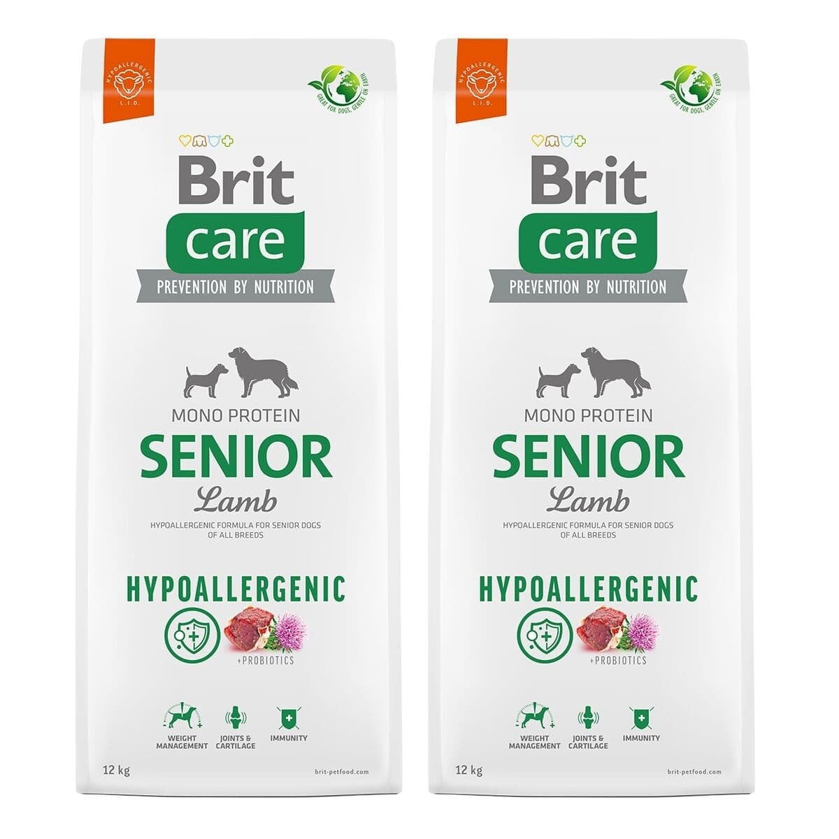 Brit Care Dog Hypoallergenic Senior 2 x 12kg – Brit Care