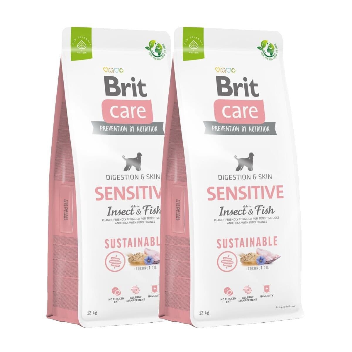Brit Care Dog Adult Sensitive Sustainable Insect & Fish 2x12 kg – Brit