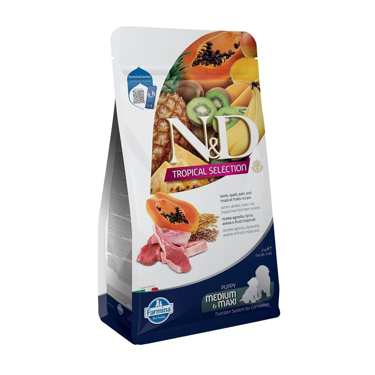 Farmina N&D Dog Tropical Lamb Puppy M/L 2 kg – Farmina