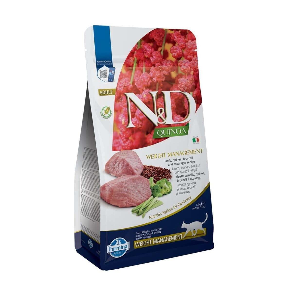 Farmina N&D Quinoa Cat Weight Man Lamb 1,5 kg – Farmina