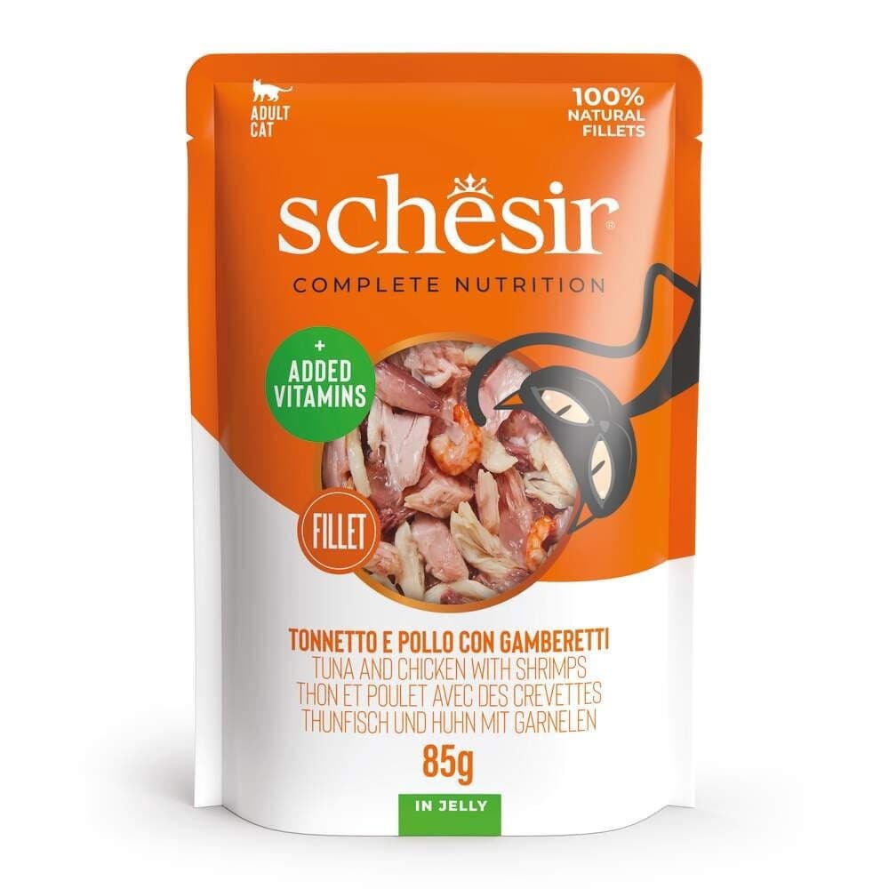 Schesir C&B Tuna chicken shrimps in Jelly Pouch 85 g – Schesir
