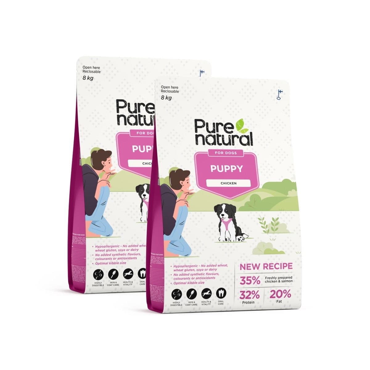Purenatural Puppy Chicken 2 x 8 kg – Purenatural