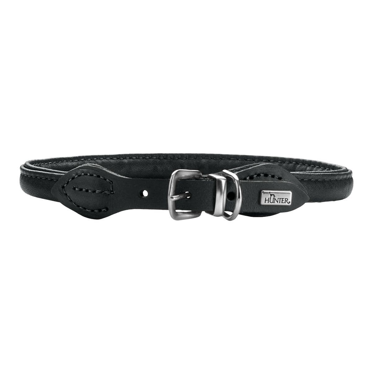 Koiran nahkapanta Hunter Round & Soft Canadian Up, musta – Hunter