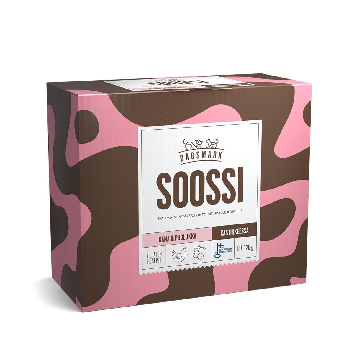Dagsmark SOOSSI kana & puolukka kastikkeessa 8 x 120 g – Dagsmark